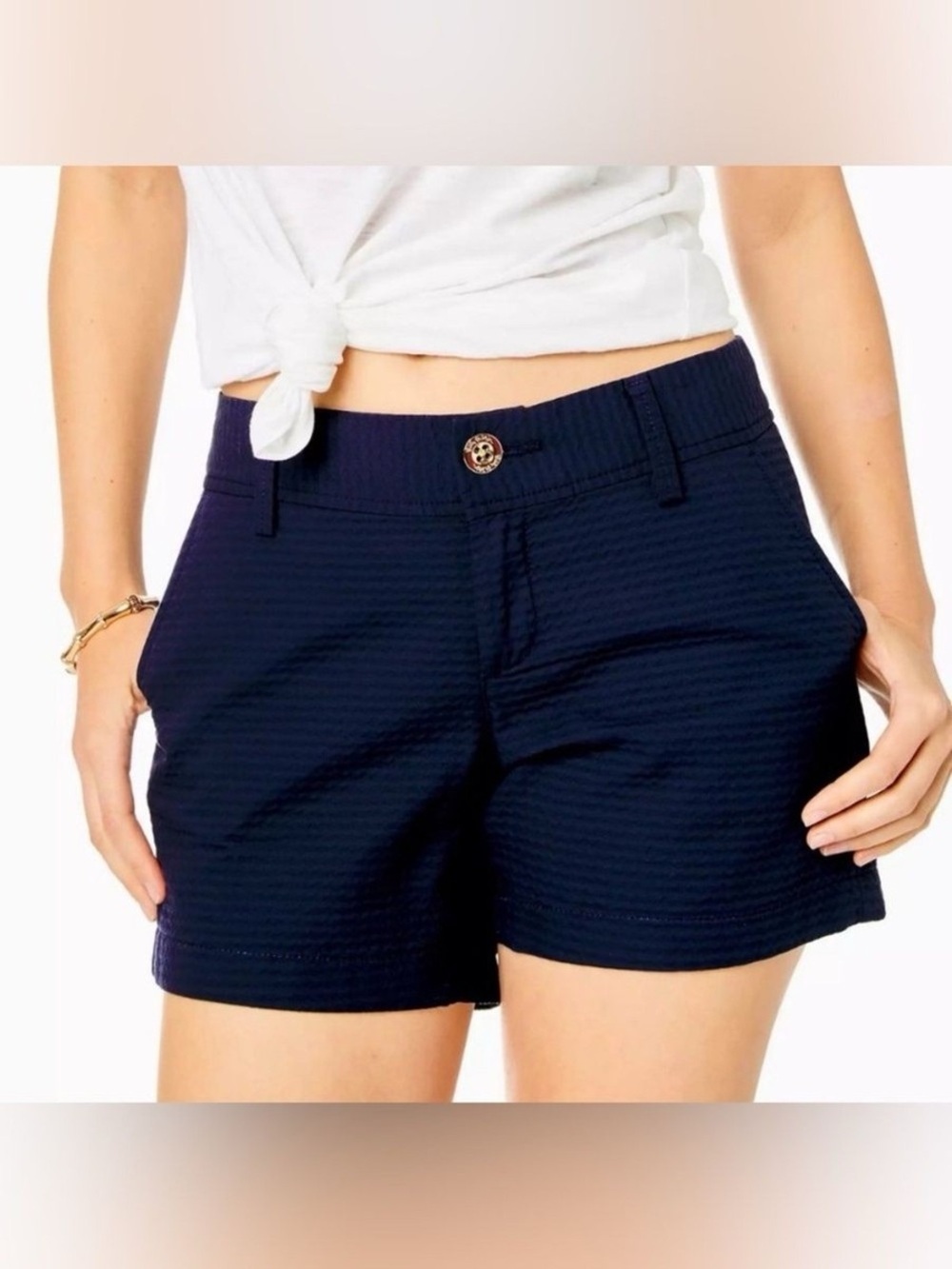 Lilly Pulitzer Navy Callahan Jacquard Shorts